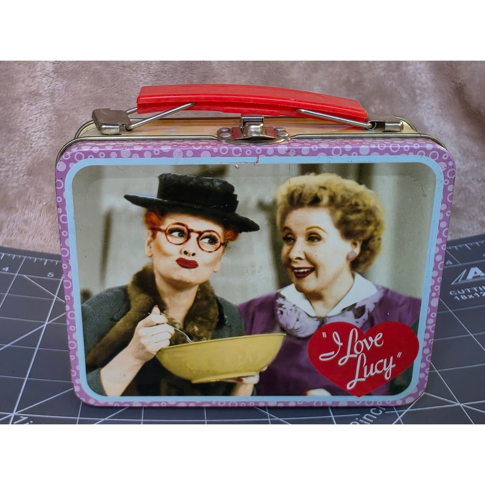 I Love Lucy Mini Tin Lunch Box Vitameatavegamin Ethel Retro Collectible Metal